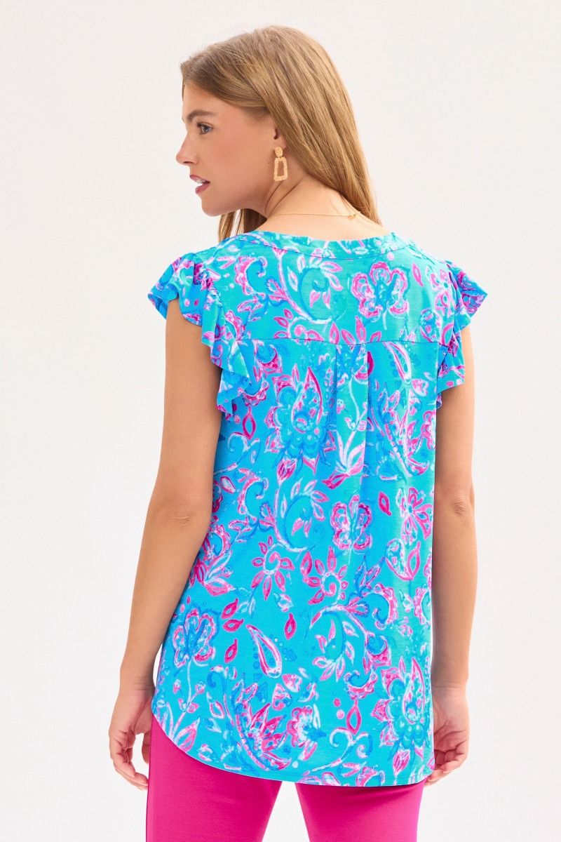 Sleeve Top in Royal Blue