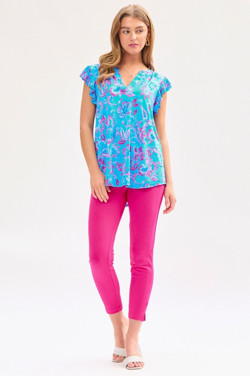 Sleeve Top in Royal Blue